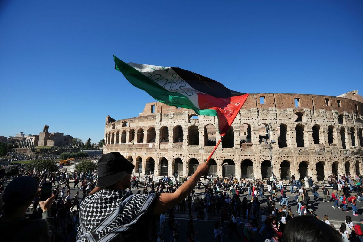 Nahostkonflikt - Proteste in Rom Nahostkonflikt - Proteste in Rom