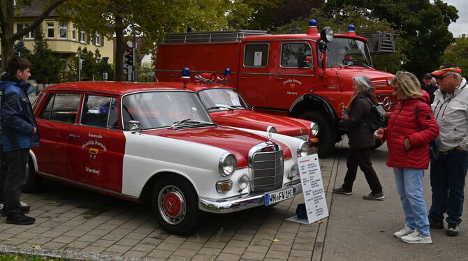 Alte Sortenausstellung - auch bei der Feuerwehr.