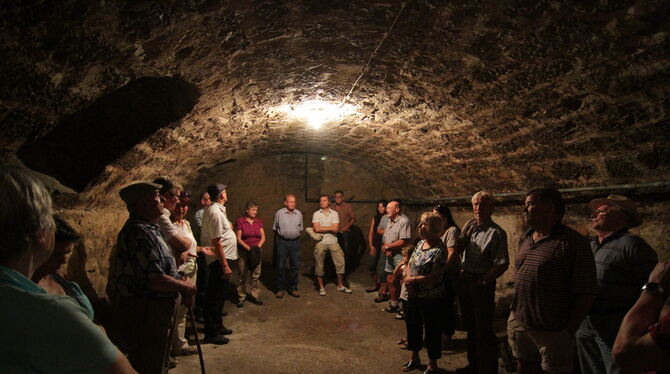 Altes Rathaus - Keller Der Keller des Alten Rathauses Seeburg diente während des Zweiten Weltkriegs als Luftschutzbunker.