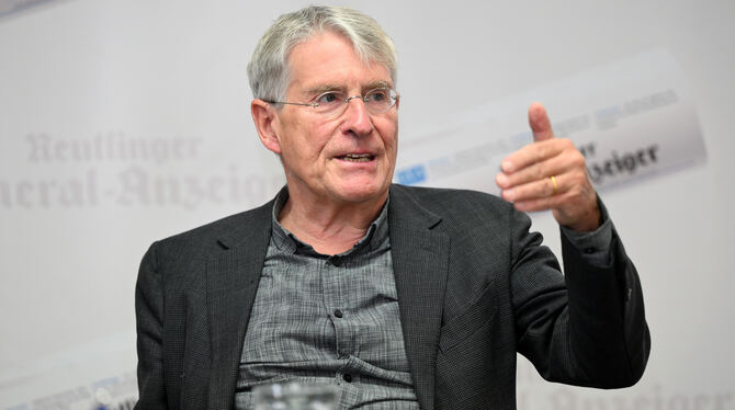 Thomas Bockelmann, Zimmertheater Tübingen In der GEA-Redaktion am Reutlinger Burgplatz: Der Tübinger Zimmertheater-Intendant Thomas Bockelmann.