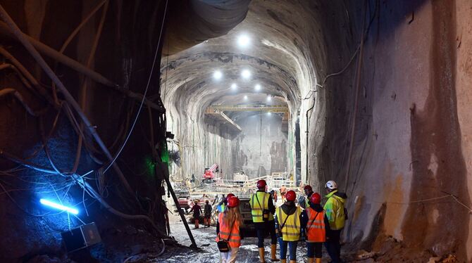 Baustellenbesichtigung vom Pumpspeicherkraftwerk Forbach