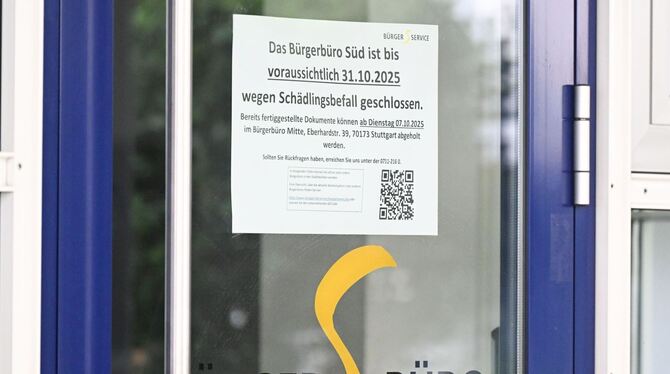 Bürgerbüro Süd in Stuttgart wegen Mäusen geschlossen Bürgerbüro Süd in Stuttgart wegen Mäusen geschlossen