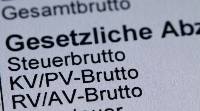 Abzug durch Sozialbeiträge