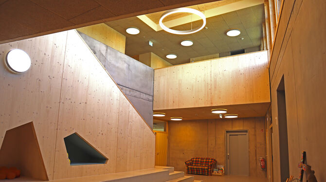 Kindergarten, Kita, St. Raphael, Neubau Der Innenbereich des Neubaus ist hell, offen und modern.