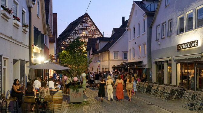 Bermudadreieck Fast mediterranes Flair: Vor allem im Sommer ist in der Oberamteistraße mittlerweile einiges los. Wenn es nach CDU und WiR geht,