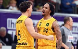 Kaya Bayram (links) lobt seinen Mitspieler JaCobi Wood (rechts) in den höchsten Tönen.