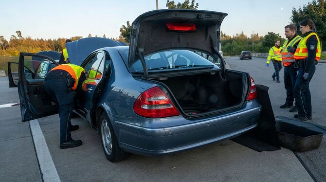 Großkontrolle der Polizei