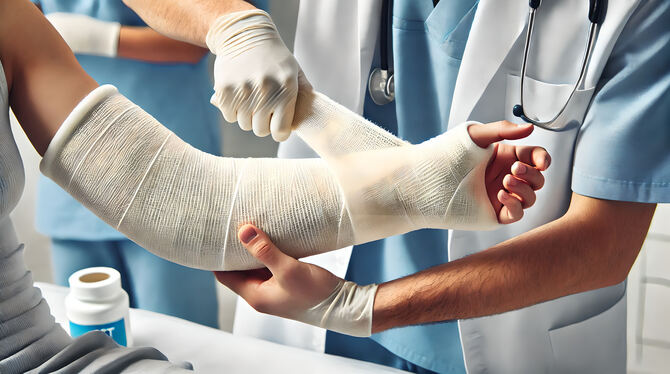 Bei der Hausarbeit oder beim Sport verletzt? Leichtere Fälle wurden bisher ambulant in der chirurgischen Praxis der Albklinik be