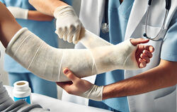 Bei der Hausarbeit oder beim Sport verletzt? Leichtere Fälle wurden bisher ambulant in der chirurgischen Praxis der Albklinik be