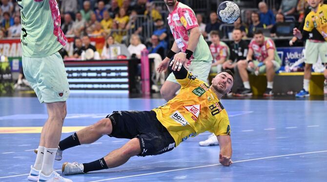 Jannik Kohlbacher von den Rhein-Neckar Löwen Jannik Kohlbacher von den Rhein-Neckar Löwen