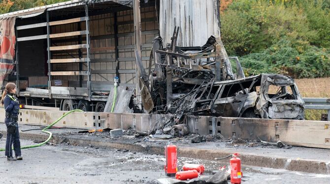 Toter bei Unfall auf A59 Toter bei Unfall auf A59