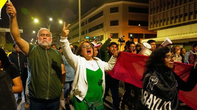 Regierungskritische Demonstrantion in Peru Regierungskritische Demonstrantion in Peru