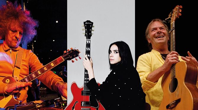 Szene Aktuell Die drei Gitarren-Virtuosen Ralf Illenberger, Natalia Rose und Thomas Maos spielen am Donnerstag im Sudhaus.