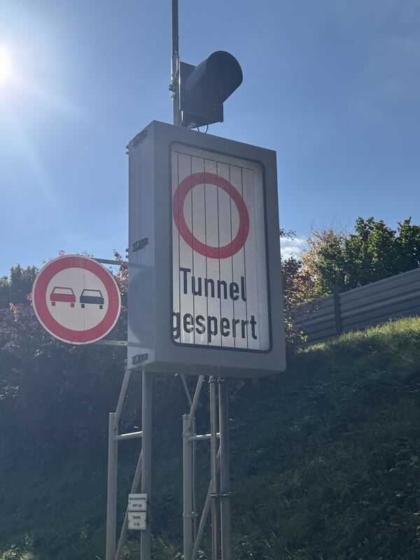 Tunnel gesperrt