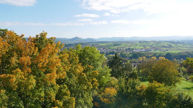 Der Ausblick vom Zwei-Eichen-Turm war fantastisch am Samstag.