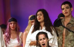 Hier hat Eszter Gyüdi als Göttin Diana ihren Auftritt.