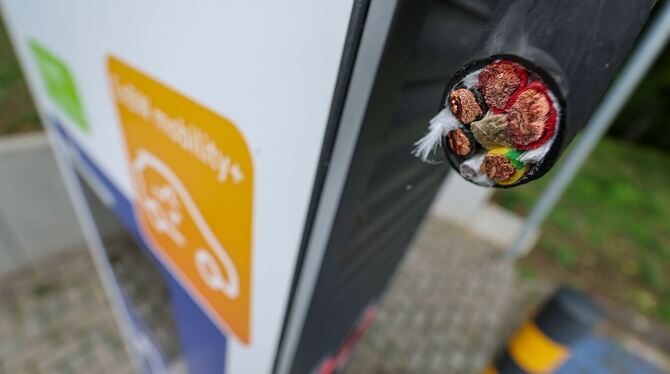 Kabeldiebstahl an Ladesäulen