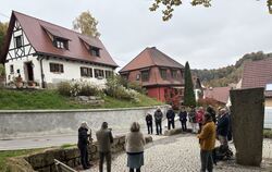 Gegenüber vom Synagogenplatz steht das Haus der Schwestern Sophie Block und Karoline Philipp.