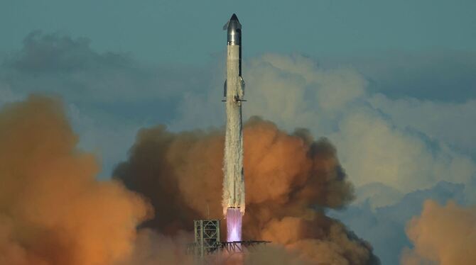 Das Starship der Raumfahrtfirma SpaceX Das Starship der Raumfahrtfirma SpaceX