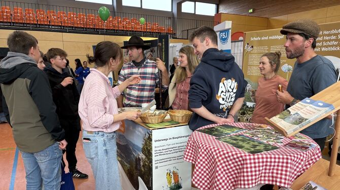 Werben für den Beruf des Schäfers.
