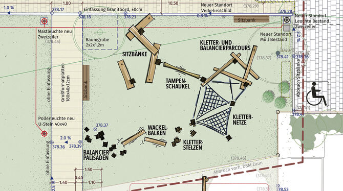 Spielplatzplan-St.Wolfgang So soll der Spielplatz bei St. Wolfgang künftig ausschauen.