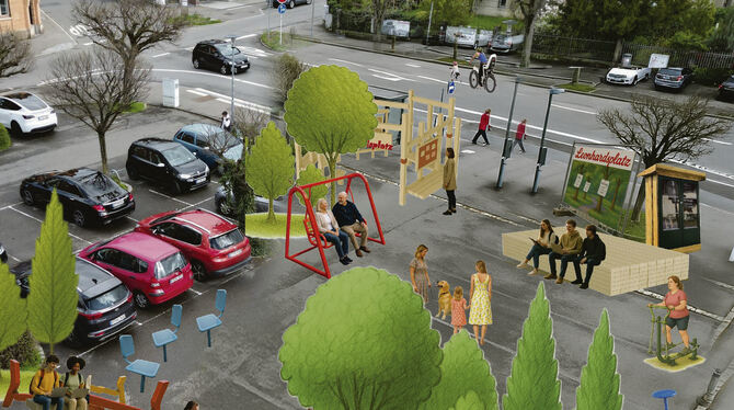 Reallabor Leonhardsplatz Im Reallabor sind alle kuschelig nah beieinander.