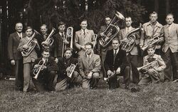 1950 gingen die Kleinengstinger Bläser an den Start, einfach waren die Anfänge nicht.  FOTO: VEREIN