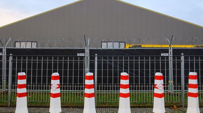 Test im Interims-Gerichtsgebäude in Magdeburg Test im Interims-Gerichtsgebäude in Magdeburg