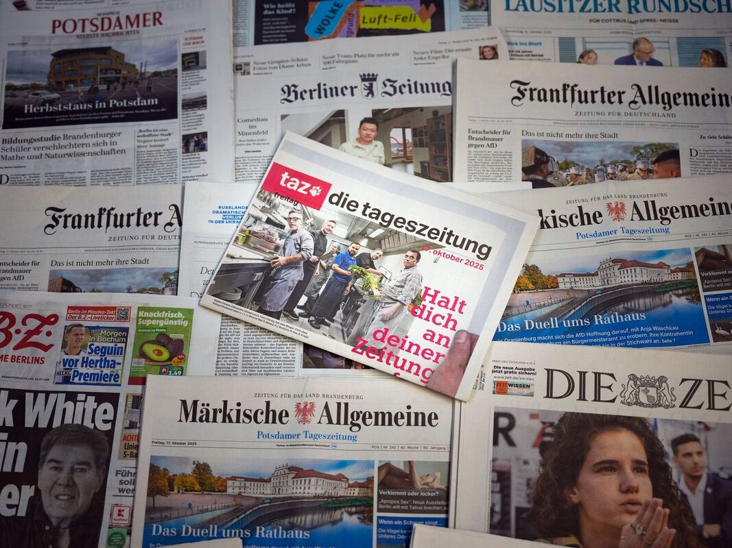 Printausgabe der Zeitung »taz«