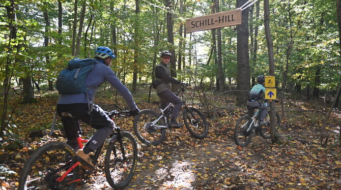 Am »Schill-Hill« starten die beiden Abfahrts-Routen hangabwärts