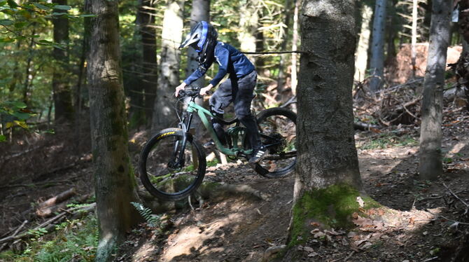 Fortgeschrittene und Anfänger finden auf dem MTB-Trail ihre Strecken
