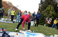 Wenn Farben tanzen und Klänge fließen: Künstler Thomas Mautner-Hipp zeigte bei »Kunst und Kultur in Lichtenstein« eine Live-Perf