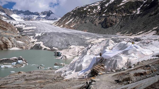 Rhonegletscher in der Schweiz