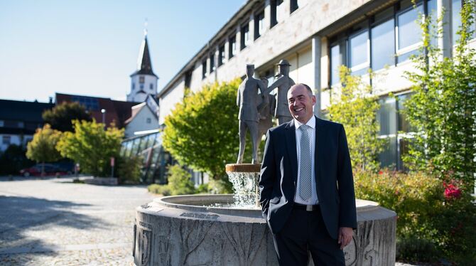 Gerrit Elser will wieder Bürgermeister von Sonnenbühl werden.