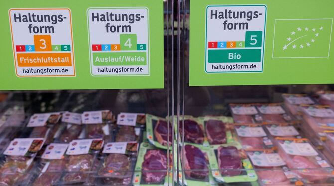 Fleischwaren liegen Aldi Süd