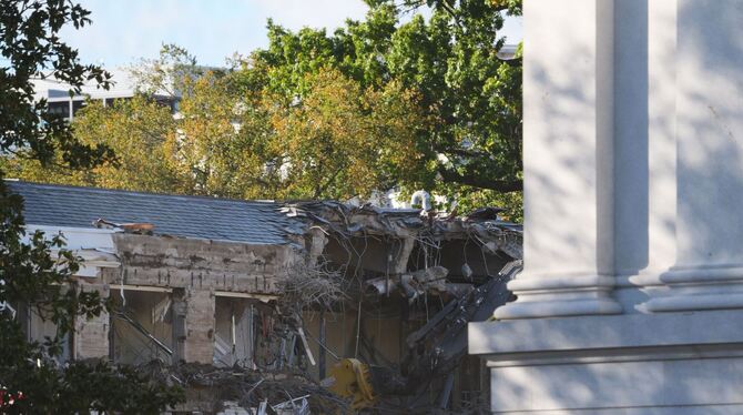 Bauarbeiten am Weißen Haus