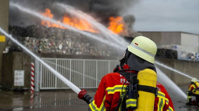 Sortieranlage in Brand