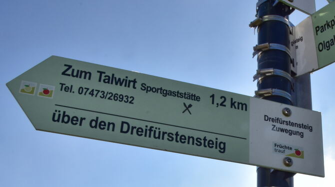 Behördendeutsch: Die Zuwegung hat sich am Wanderweg beim Farrenberg eingeschlichen