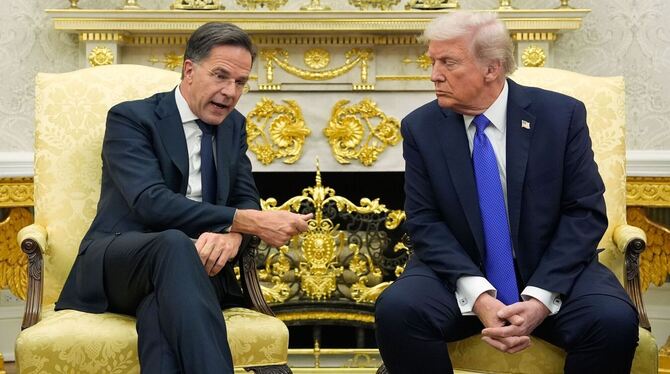 Nato-Generalsekretär Rutte und US-Präsident Trump Nato-Generalsekretär Rutte und US-Präsident Trump