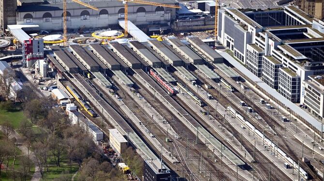 Luftbild Baustelle Stuttgart 21 Luftbild Baustelle Stuttgart 21