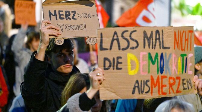 Demonstration nach »Stadtbild«-Aussagen - Heidelberg Demonstration nach »Stadtbild«-Aussagen - Heidelberg