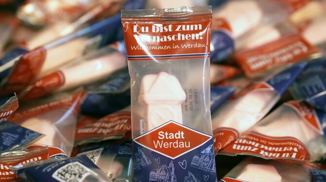 Schaumzucker-Souvenir aus Werdau Schaumzucker-Souvenir aus Werdau