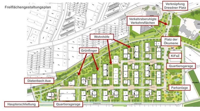Orschel-Hagen-Süd; Baugebiet; Reutlingen Das Neubaugebiet am südlichen Rand des Reutlinger Stadtteils Orschel-Hagen umfasst rund neun Hektar Fläche.