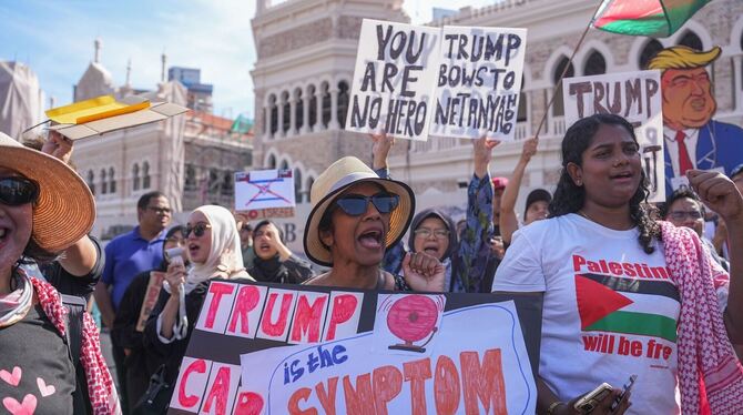 Anti-Trump-Proteste in Kuala Lumpur