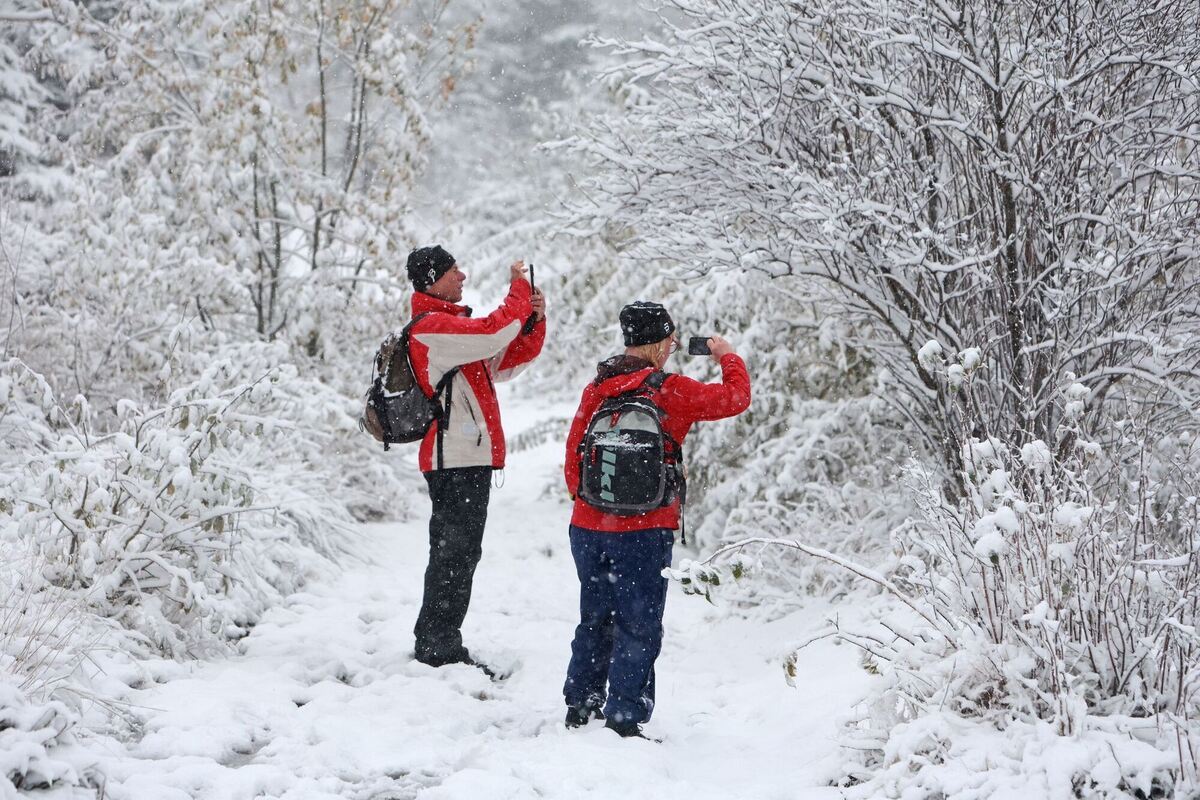 Schnee auf dem Brocken