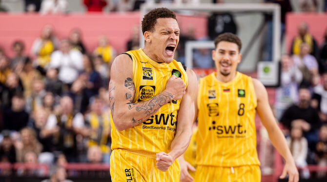 5. Spieltag, Barmer 2. Basketball Bundesliga, Barmer Liga, Paul-Horn Arena, SBB Baskets Wolmirstedt, Saison 2025/2026, Tigers Tu Der Mann des Spiels: Tübingens Shooting Guard Isaiah Sanders.