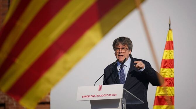 Separatistenführer Carles Puigdemont Separatistenführer Carles Puigdemont