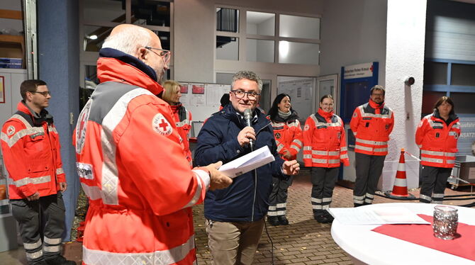 OB Michael Bulander unterstützte die Spendenaktion, zumal das Aggregat der Bürgerschaft zugute kommen soll.