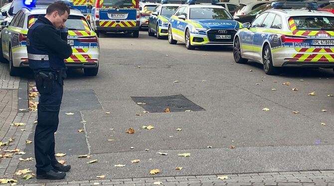 Großeinsatz an Ludwigshafener Schule nach Messeralarm Großeinsatz an Ludwigshafener Schule nach Messeralarm