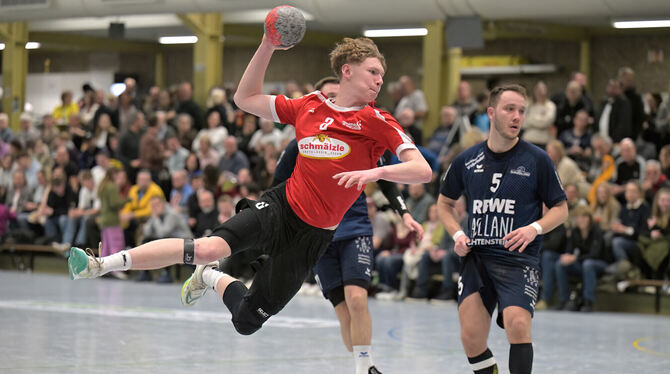 HVW, Handball, Maenner, Saison 2024/25, Staffel 2, VL, Verbandsliga Absolviert in Kornwestheim seine ersten Spielminuten in der 3. Liga: Noah Schrade.